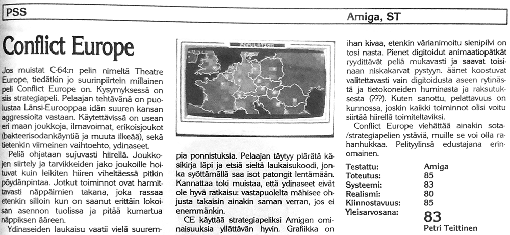 Conflict Europe